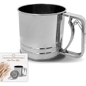 Sharon's Petite Kitchen 4 Cup Semi-Automatic Hand Press Sifter